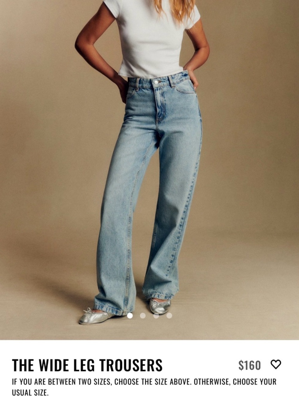 Sezane Wide Leg Trousers